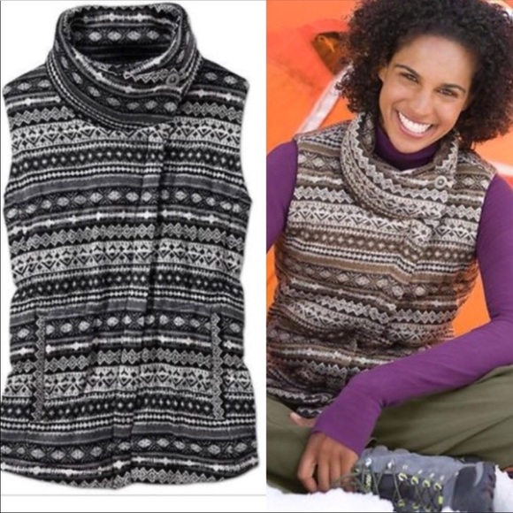 Athleta Down About Vest Fair Isle - Picture 1 of 6